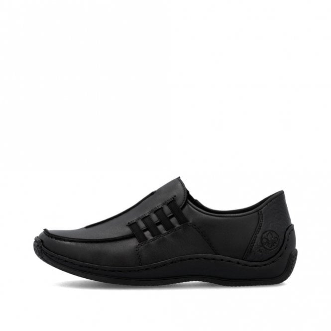 Rieker L1777-00 Ladies Slip On Shoe Black