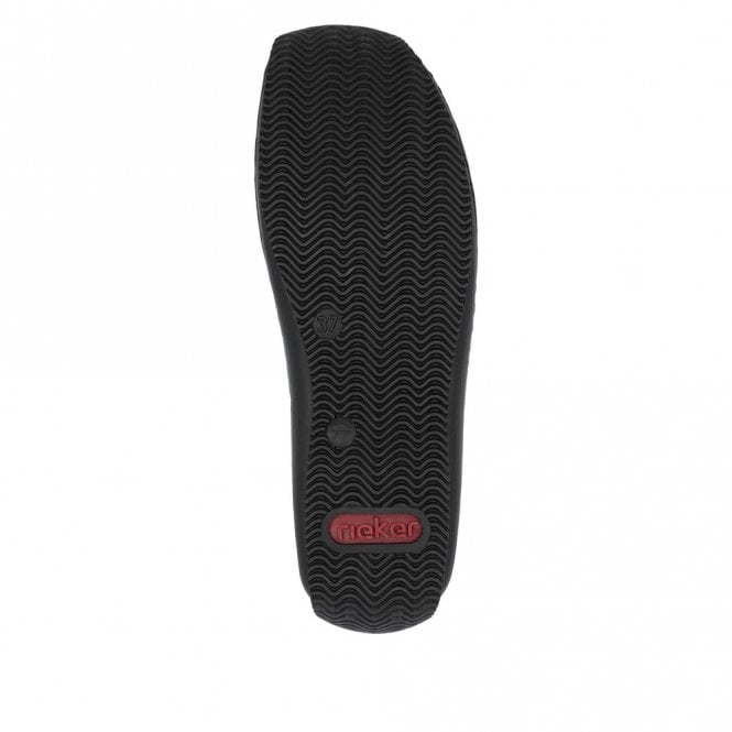Rieker L1777-00 Ladies Slip On Shoe Black