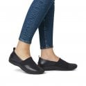 Rieker L1790-00 Ladies Slip On Shoe Black