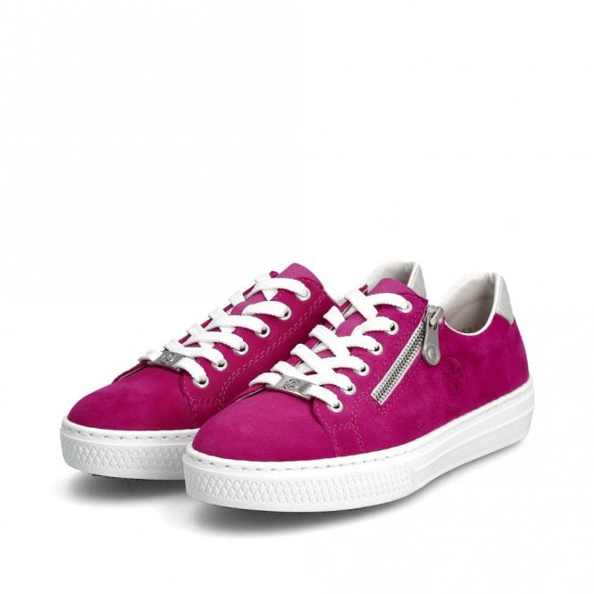 Rieker L59L1-31 Ladies Zip Pump Fuchsia