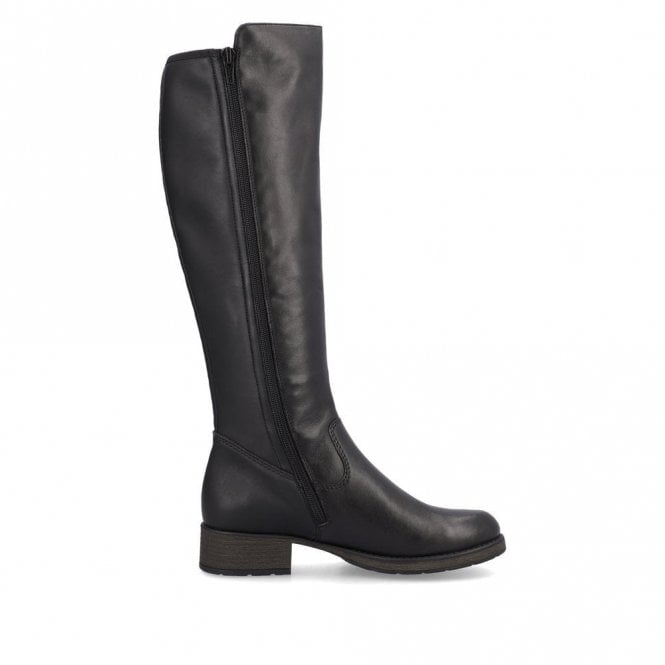 Rieker Z9591-01 Long Stretch Calf Boot Black