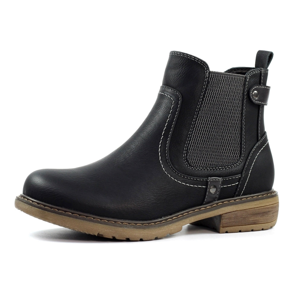 Lunar Roxie III Ladies Ankle Boot Black GLB217 BK