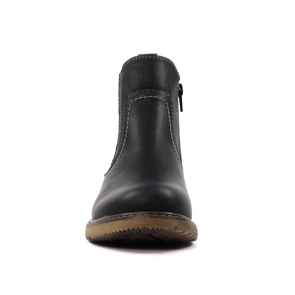 Lunar Roxie III Ladies Ankle Boot Black GLB217 BK