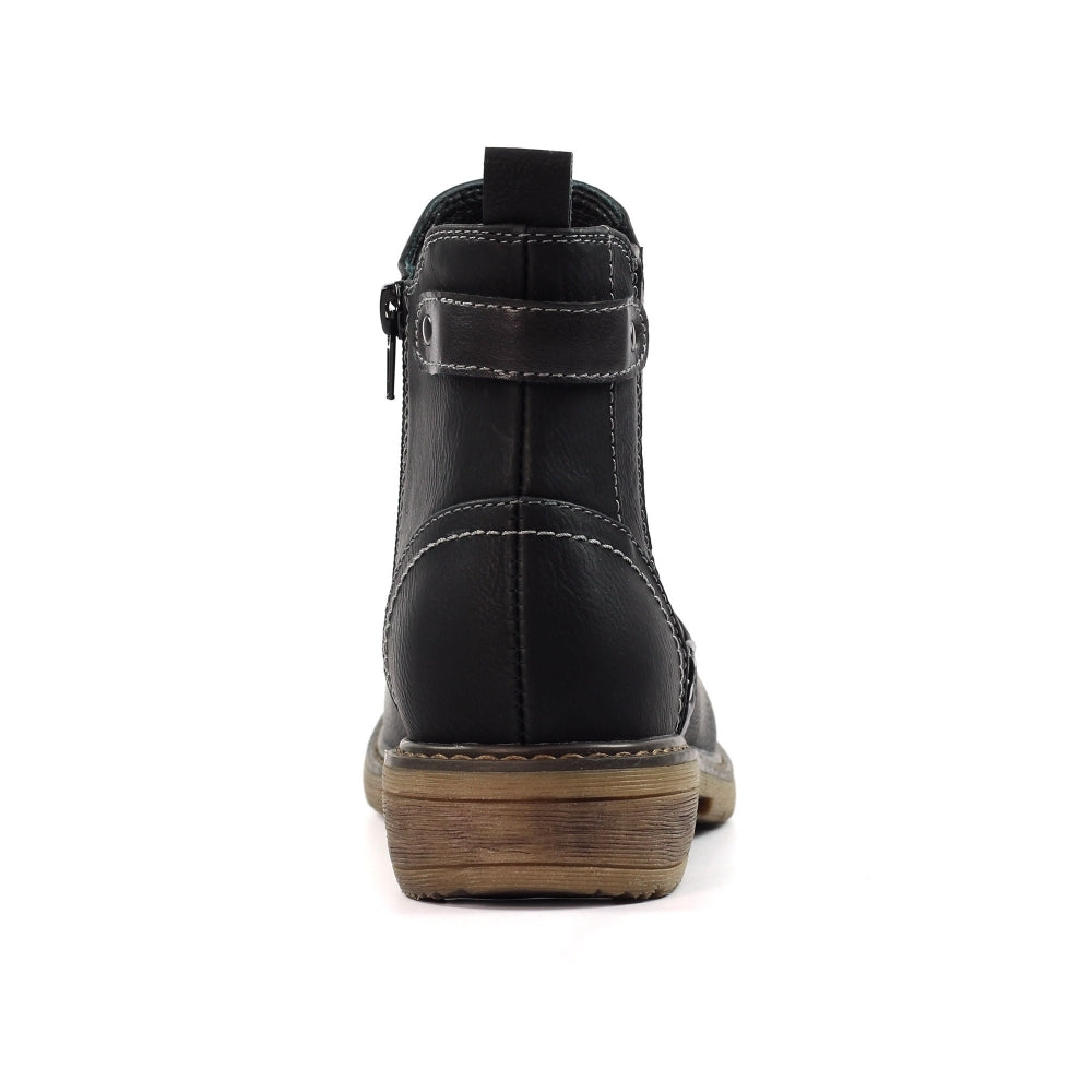 Lunar Roxie III Ladies Ankle Boot Black GLB217 BK