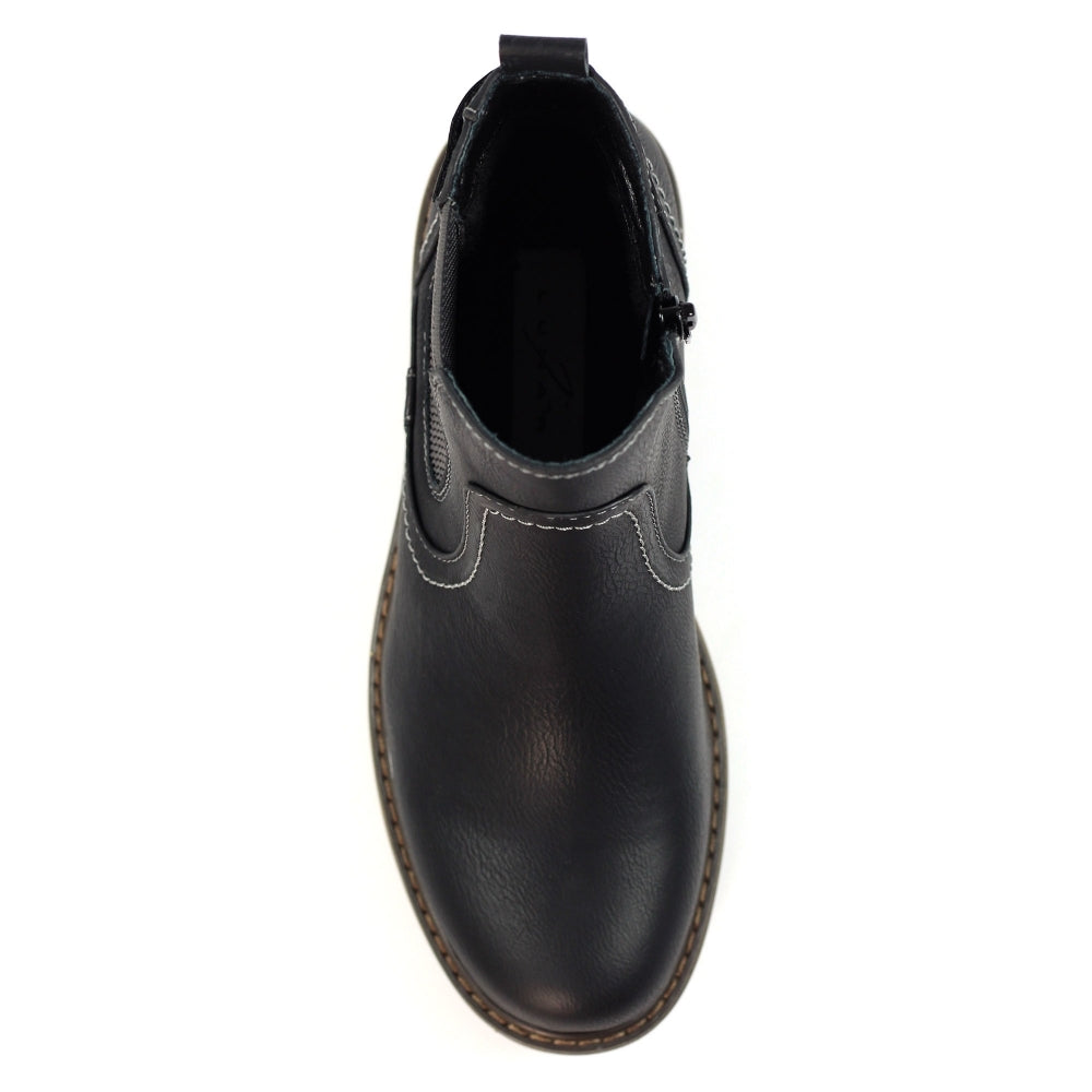 Lunar Roxie III Ladies Ankle Boot Black GLB217 BK