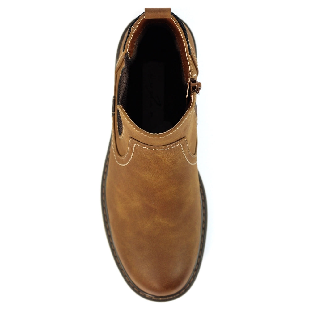 Lunar Roxie III Ladies Ankle Boot Tan GLB217 TN