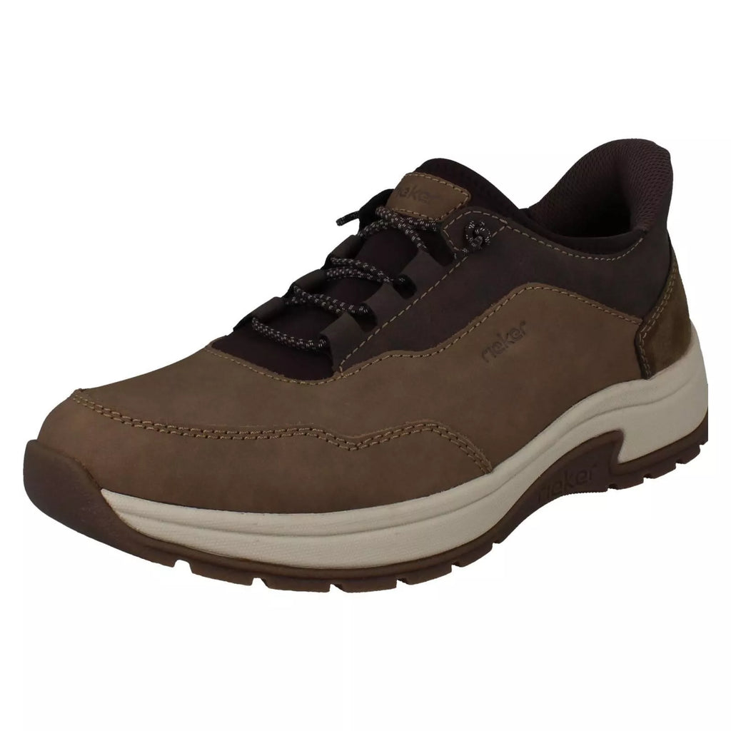 Rieker 11055-25 Mens Slip On Summer Shoe Choco/Bison/Brown