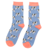 Miss Sparrow Cows Bamboo Socks Denim