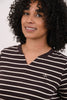 Lighthouse Sorcha Top - Cocoa Cream Stripe