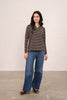 Lighthouse Sorcha Top - Cocoa Cream Stripe