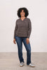 Lighthouse Sorcha Top - Cocoa Cream Stripe