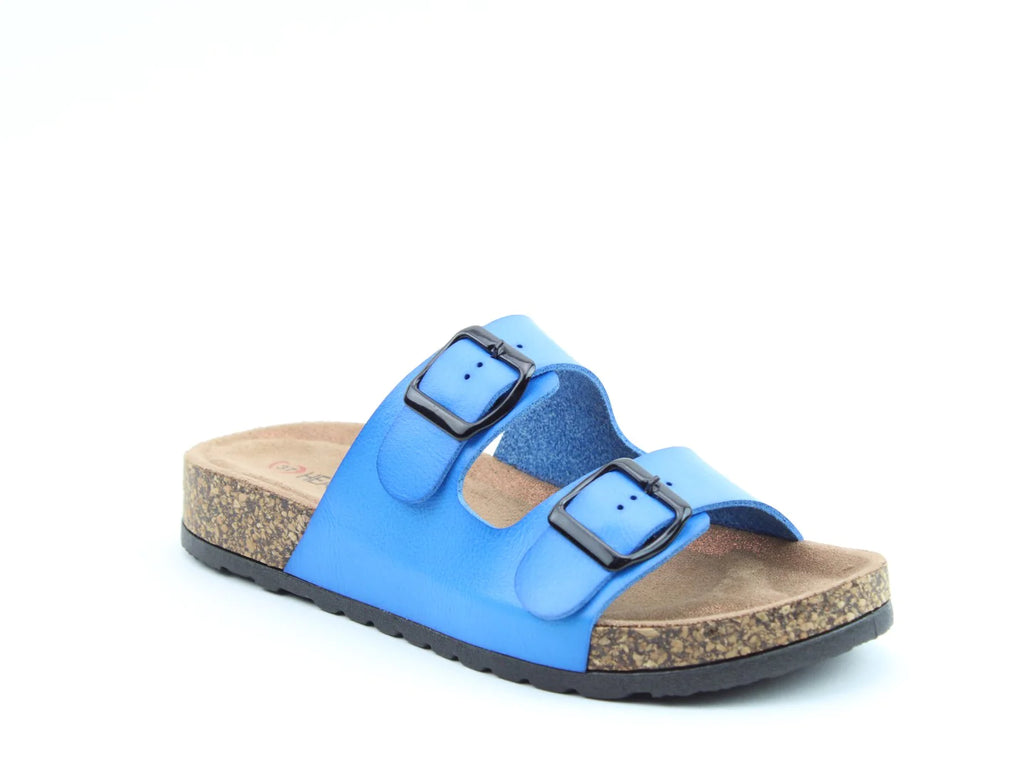 Heavenly Feet Harmony 2 Slip On Sandal Electric Blue