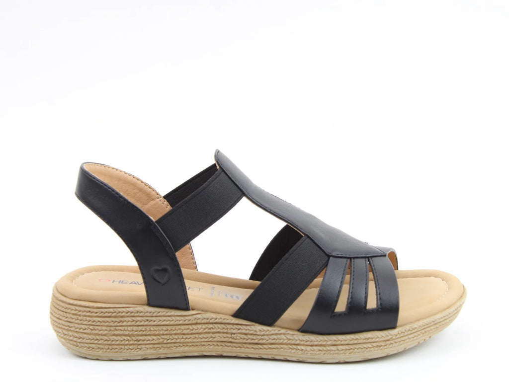 Heavenly Feet Sadie Ladies Sandal Black