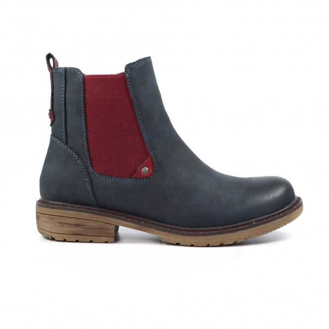 Lunar Suvi Ladies Chelsea Boot GLB130 Navy Blue