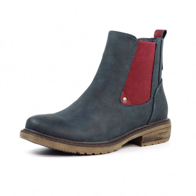 Lunar Suvi Ladies Chelsea Boot GLB130 Navy Blue