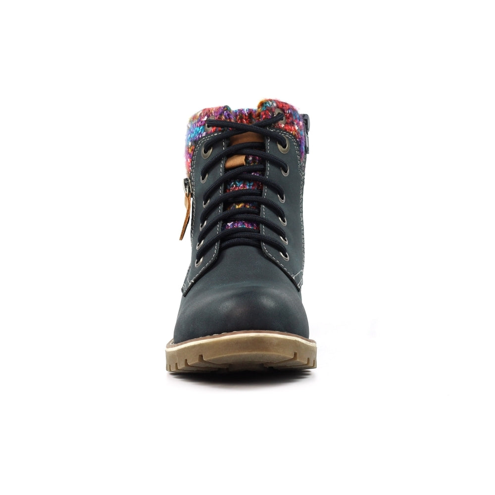 Lunar Tabasco Ladies Ankle Boot GLB204 BL Navy