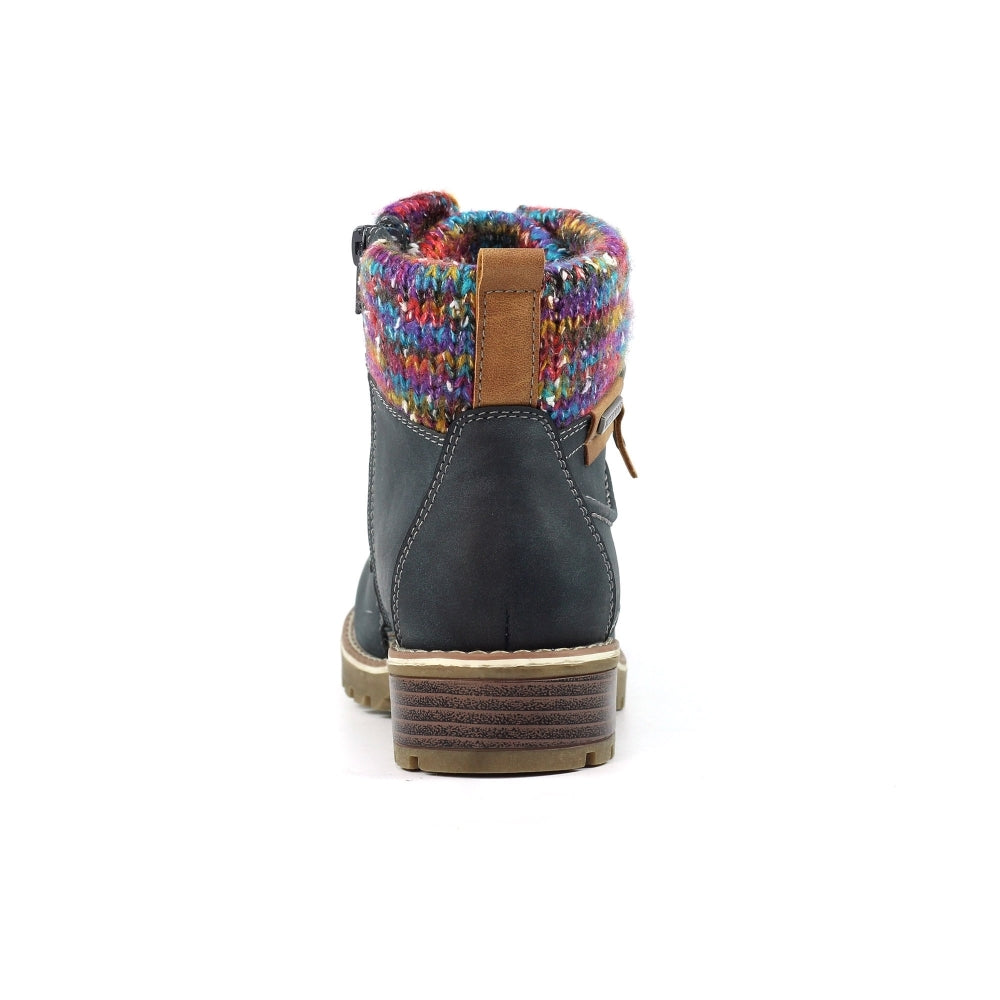 Lunar Tabasco Ladies Ankle Boot GLB204 BL Navy