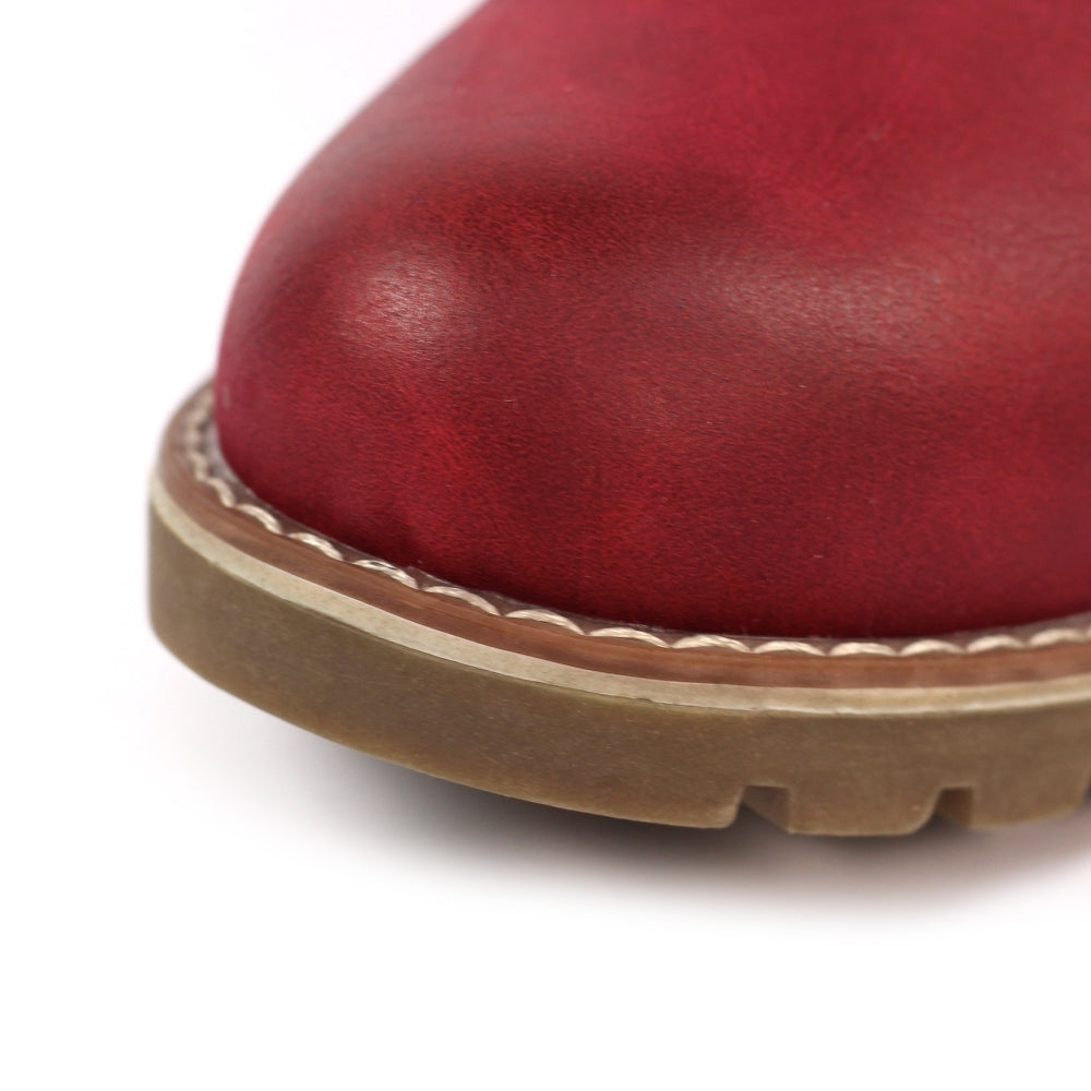 Lunar Tabasco Ladies Ankle Boot GLB204 RD Red