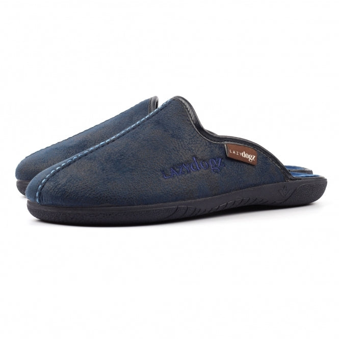 Mens Lazy Dogz Tees II Slipper KMD102 Blue
