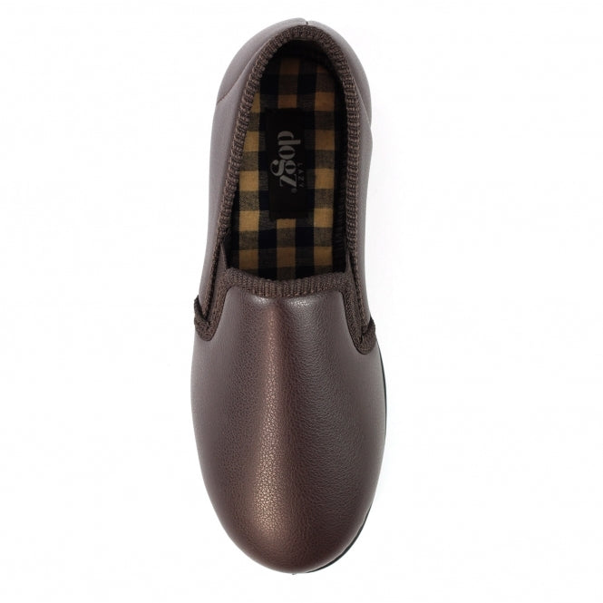 Mens Trent II Lazydogz Slipper KMD109 BR Brown