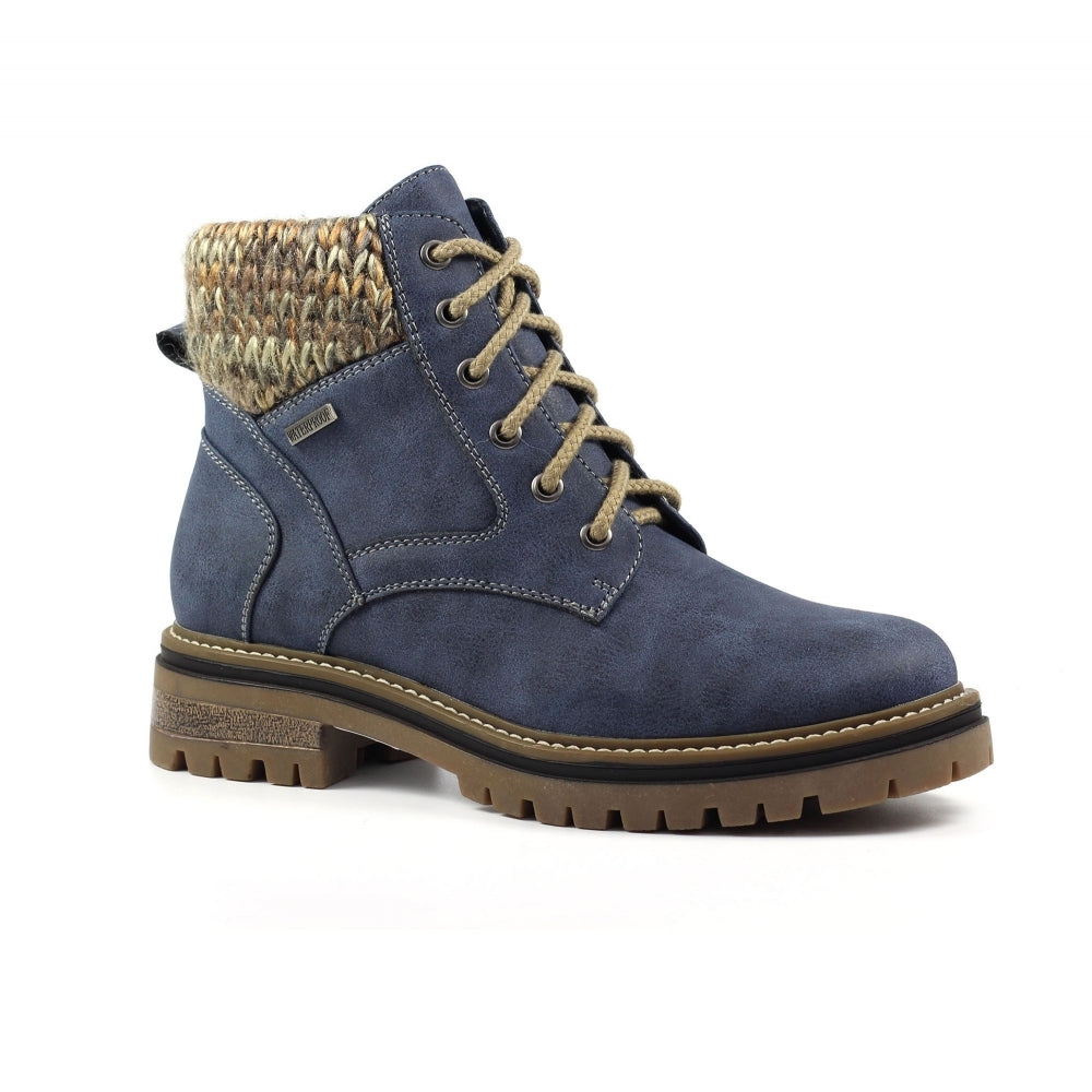 Lunar Yestin Ladies Ankle Boot GLB147 Blue