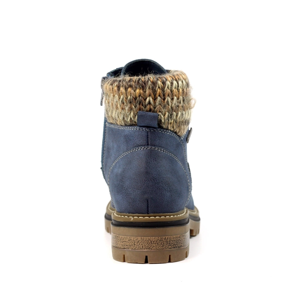 Lunar Yestin Ladies Ankle Boot GLB147 Blue