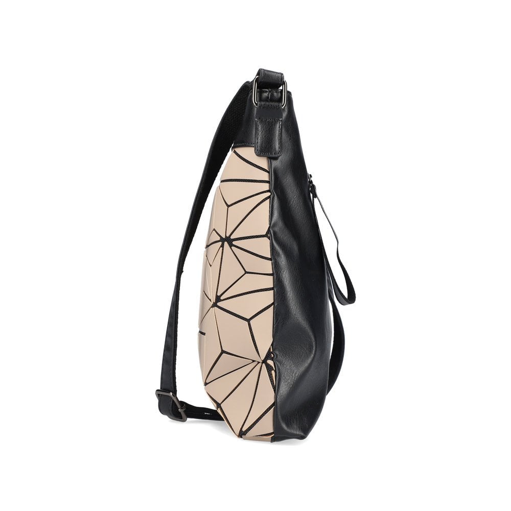 Rieker H1316-62 Ladies Handbag Crossbody Camel/Black
