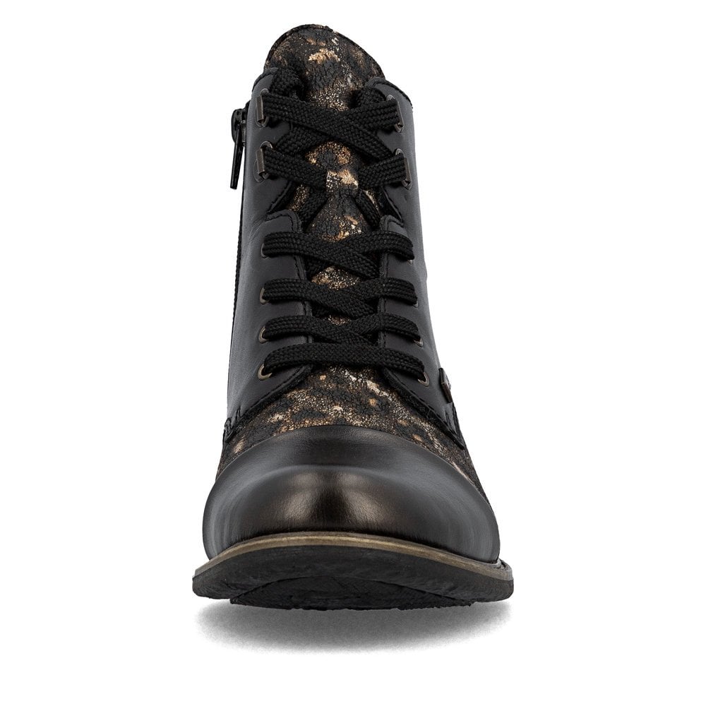 Rieker 74842-00 Ladies RiekerTex Lace Up Ankle Boot Black