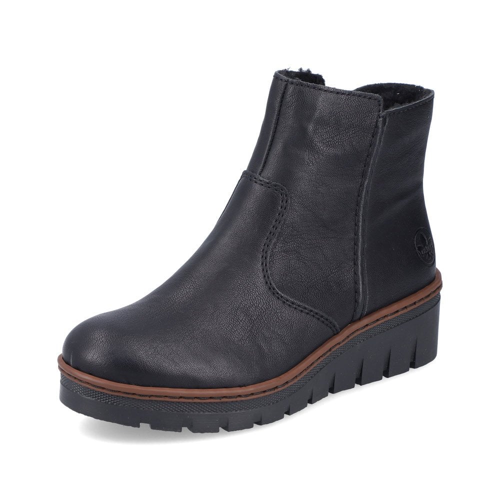 Rieker X9165-00 Ladies Ankle Boot Black