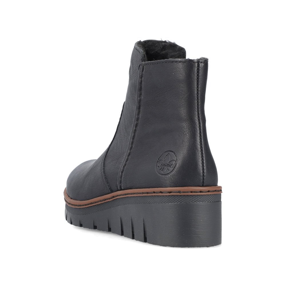 Rieker X9165-00 Ladies Ankle Boot Black