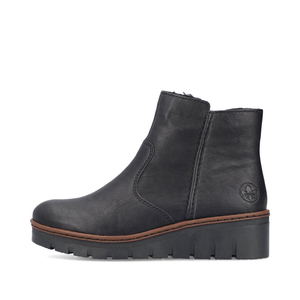 Rieker X9165-00 Ladies Ankle Boot Black