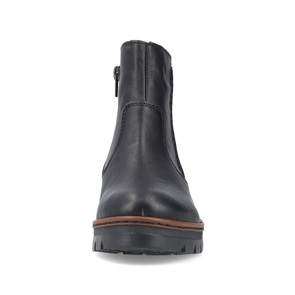 Rieker X9165-00 Ladies Ankle Boot Black