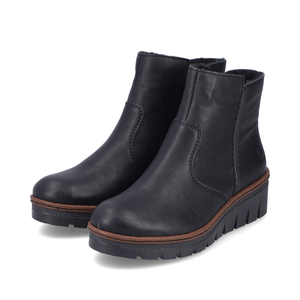 Rieker X9165-00 Ladies Ankle Boot Black