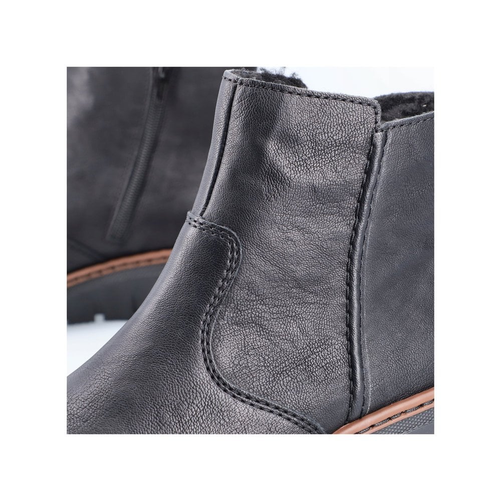 Rieker X9165-00 Ladies Ankle Boot Black