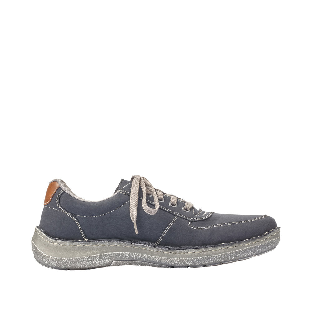 Rieker 03030-14 Mens Lace Up Shoe Navy Blue