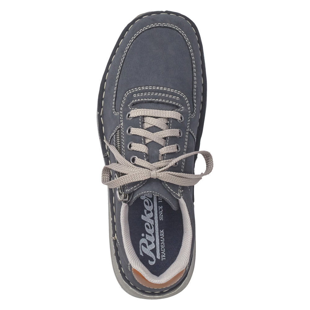 Rieker 03030-14 Mens Lace Up Shoe Navy Blue