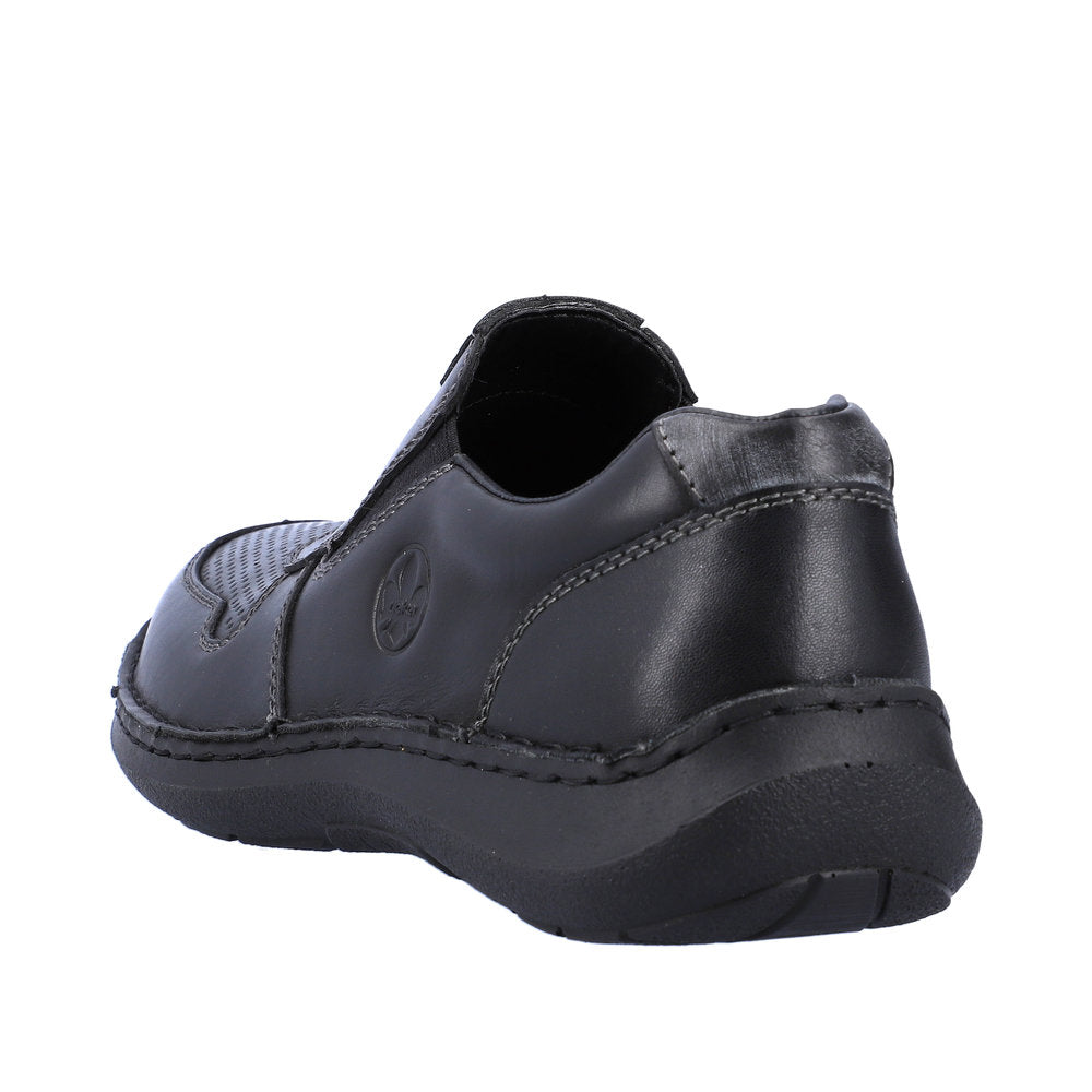 Rieker 03069-00 Mens Slip On Casual Shoe Black