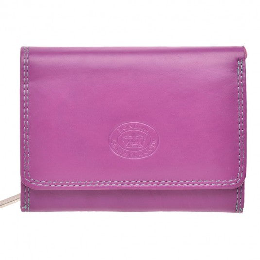 London Leathergoods Small Leather Purse 1063 Assorted Colours