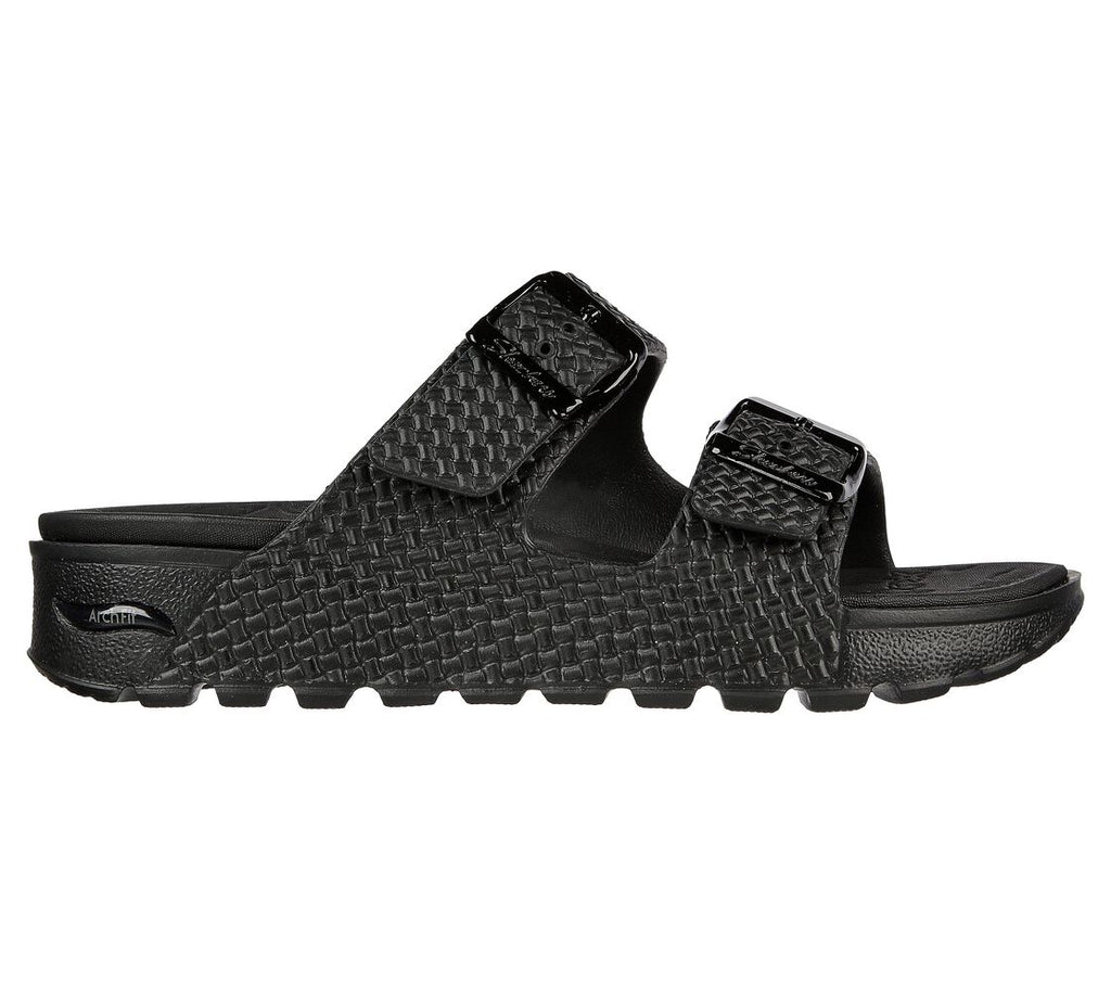 Ladies Skechers 111378 Arch Fit Footsteps-Hi'Ness Sandal Black