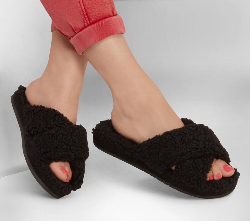 Skechers Cozy Slide Slippers 167236 Black