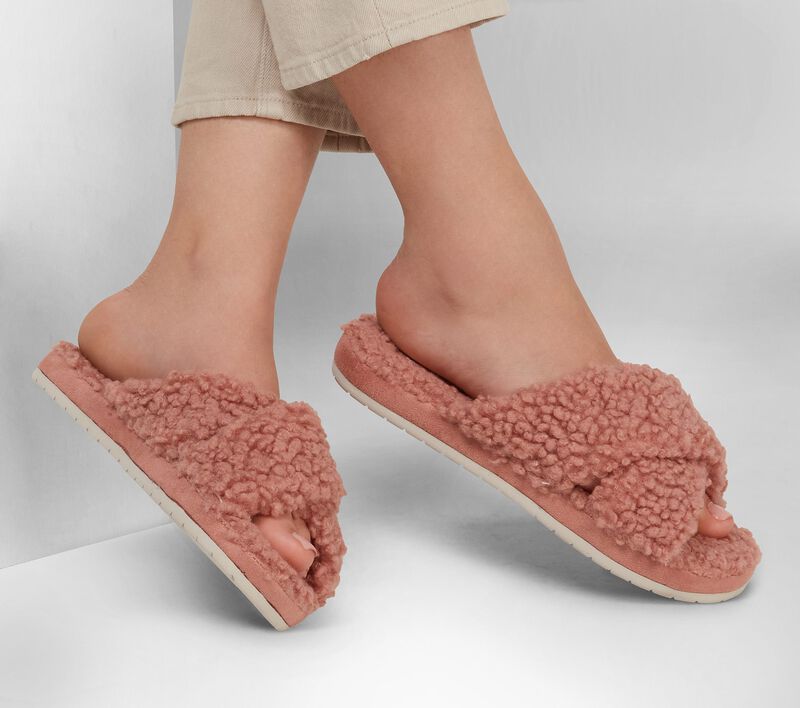 Skechers Cozy Slide Slippers 167236 Rose Pink