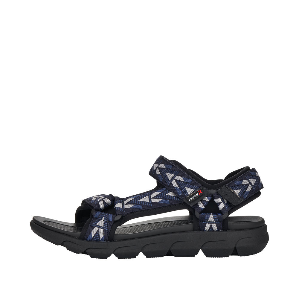 Rieker 20802-14 Mens Adventure Sandal Navy/Black
