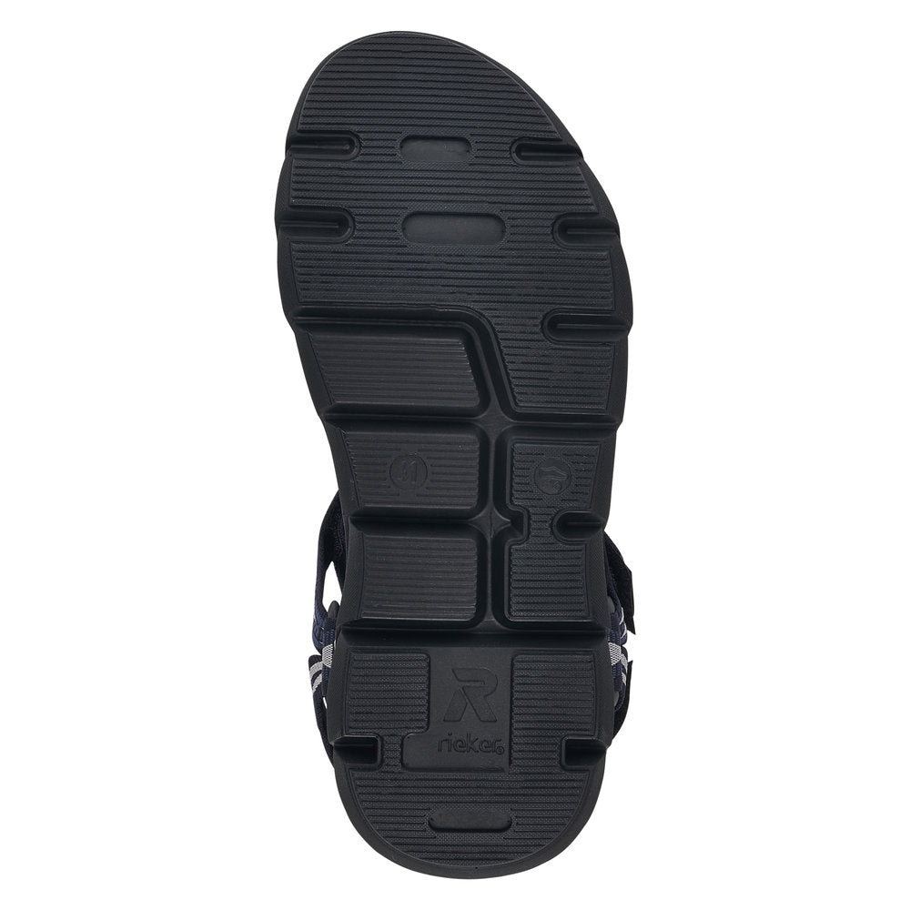 Rieker 20802-14 Mens Adventure Sandal Navy/Black