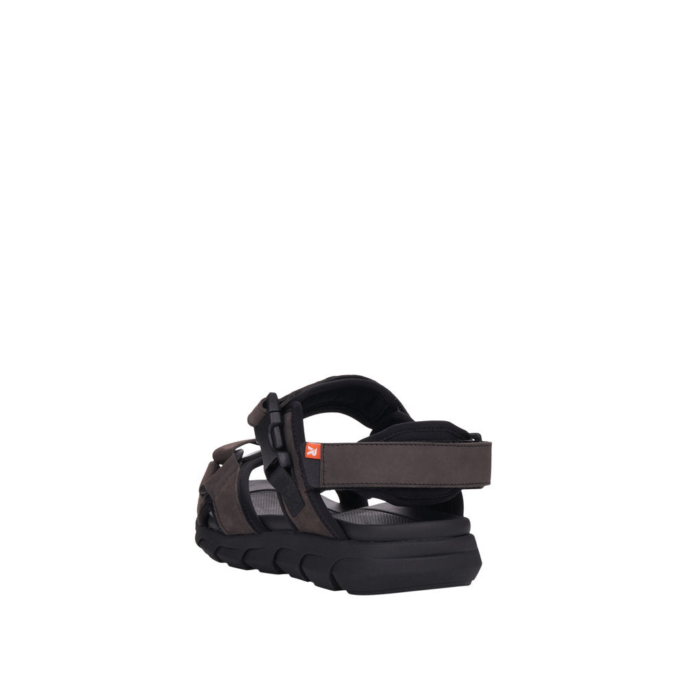 Rieker Evolution 20803-45 Mens Adventure Sandal Granite/Black