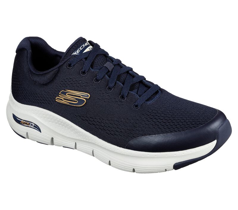 Skechers mens sales trainers blue