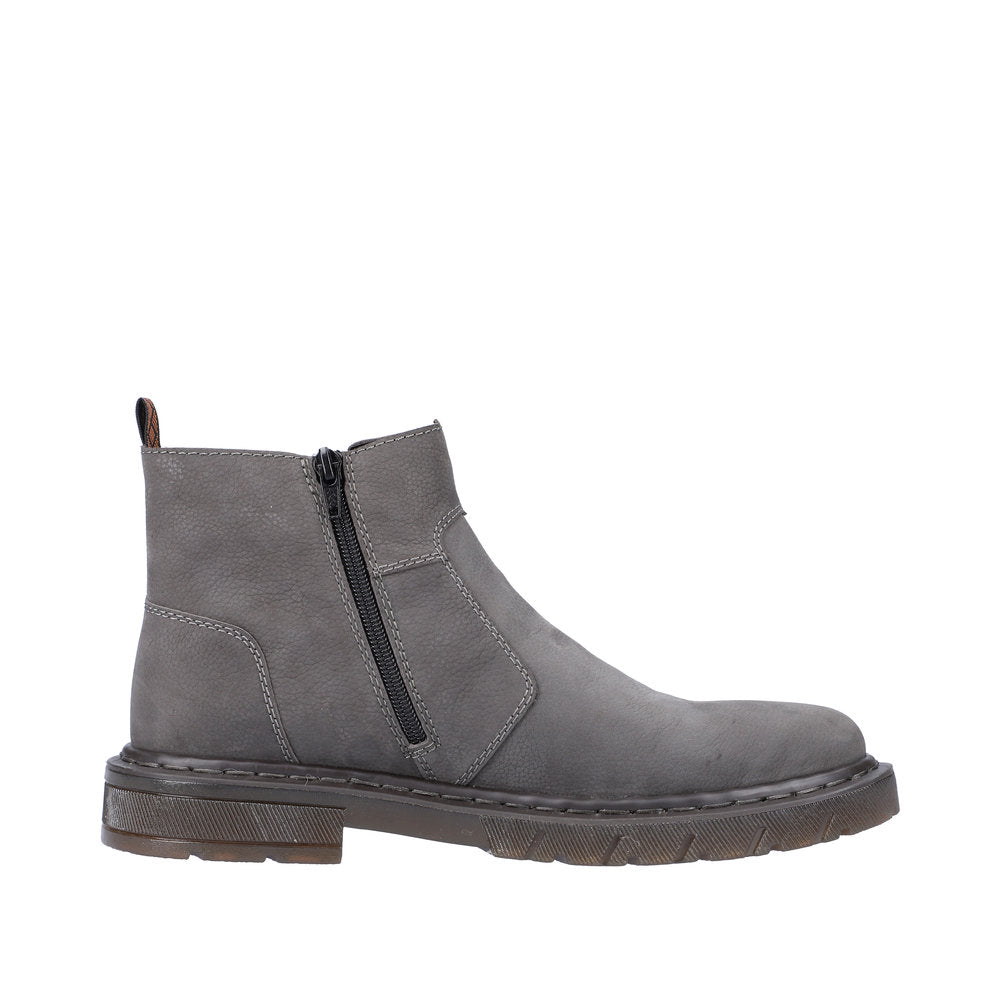 Rieker 31650-45 Mens Chunky Sole Chelsea Boot Grey