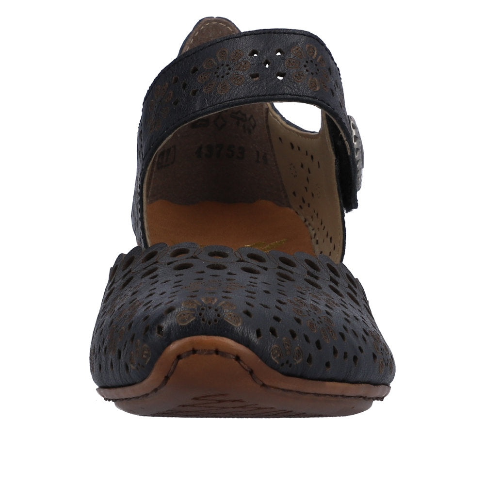 Rieker 43753-14 Ladies Heeled Summer Shoe Pacific