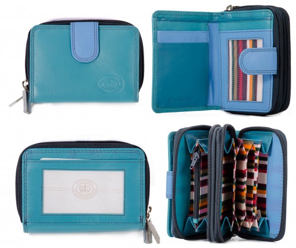 London Leather Purse 1073 Assorted Colours