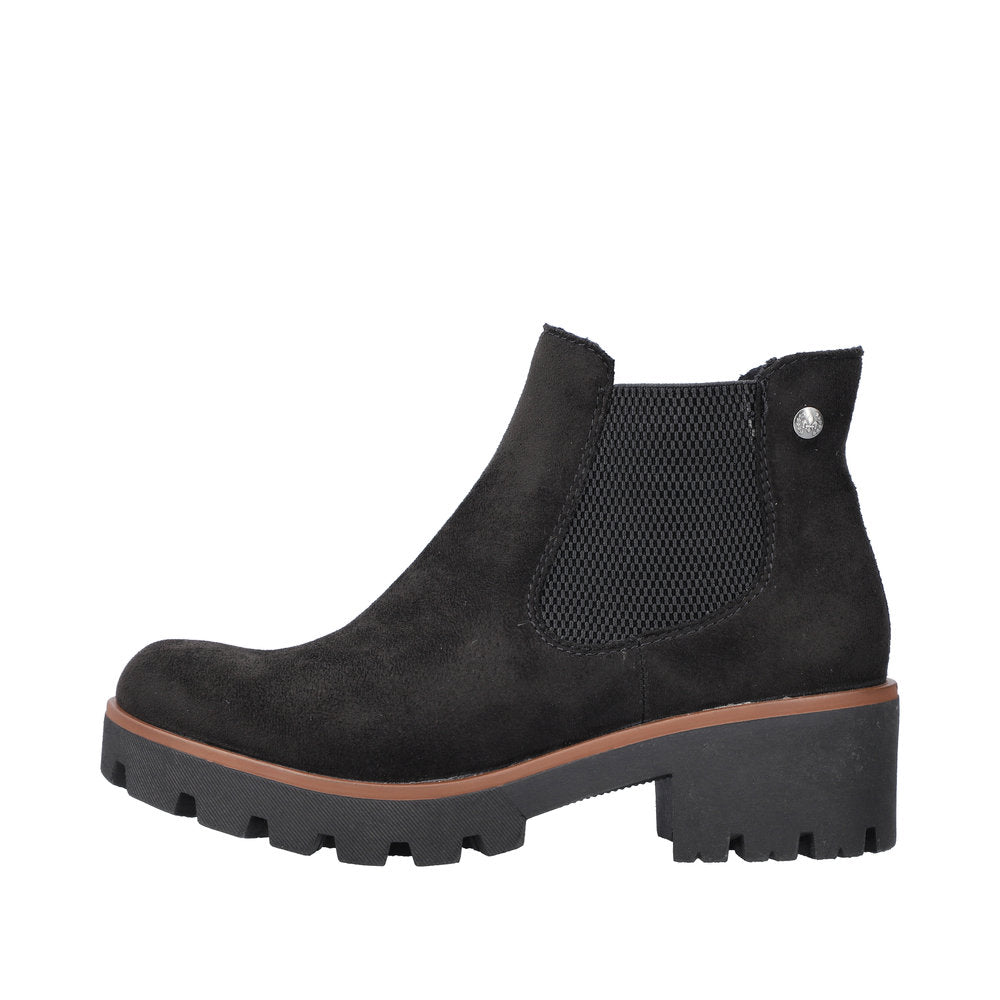 Rieker 79265-00 Ladies Chunky Sole Ankle boots Black