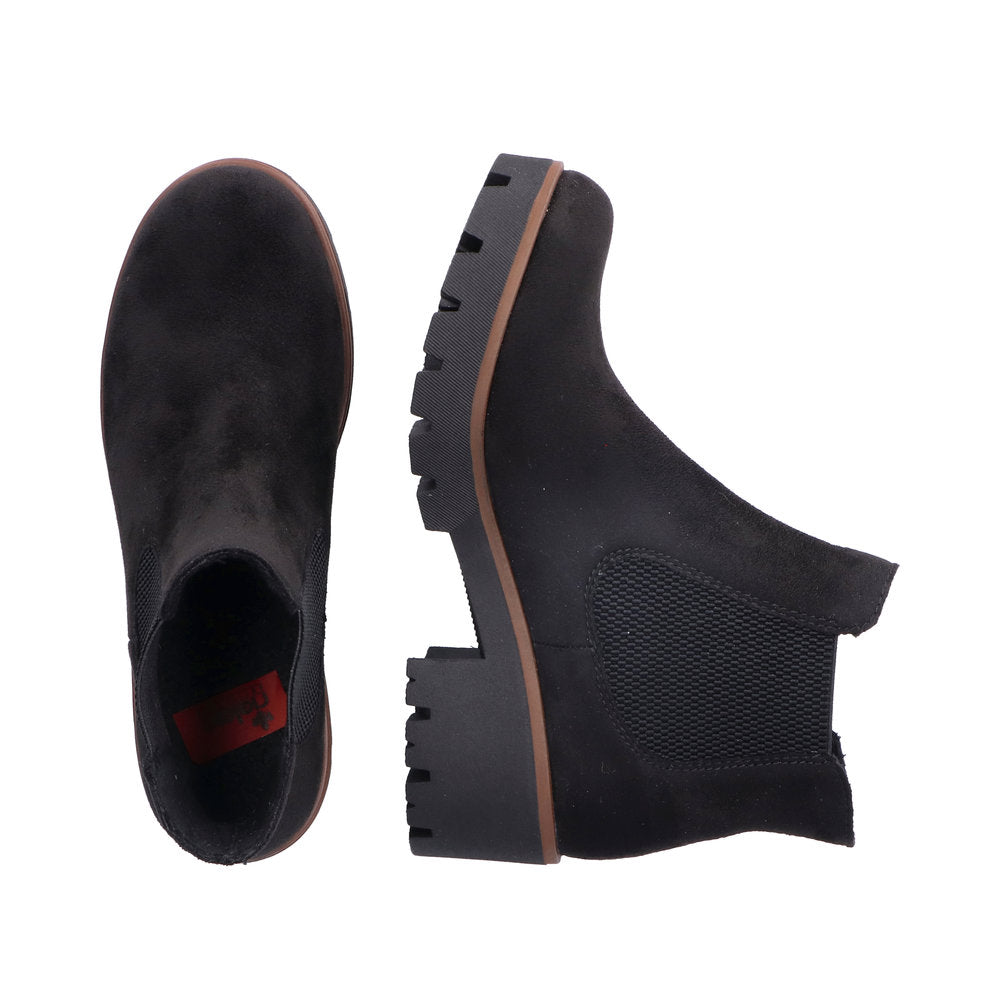 Rieker 79265-00 Ladies Chunky Sole Ankle boots Black